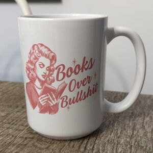 NWT "Books Over Bull$#@t" Mug